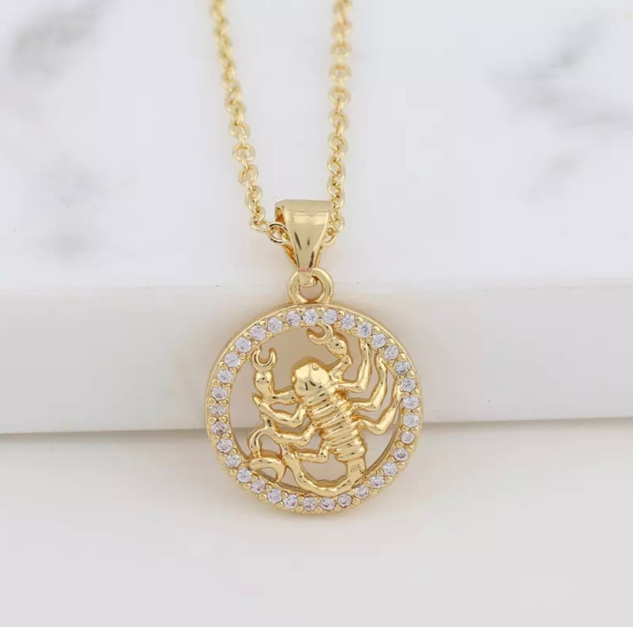 Scorpio on sale gold chain